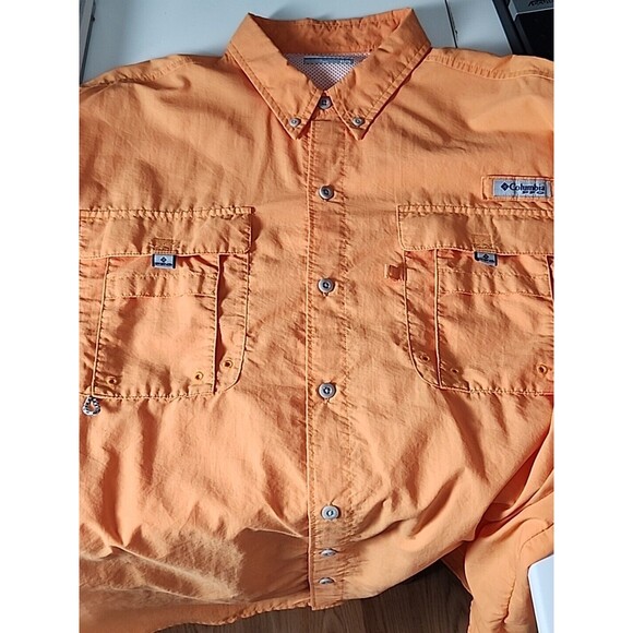 Columbia PFG Omni Shade Shirt Mens X-Large Long Sleeve Fishing Hiking Button Up - Picture 16 of 16